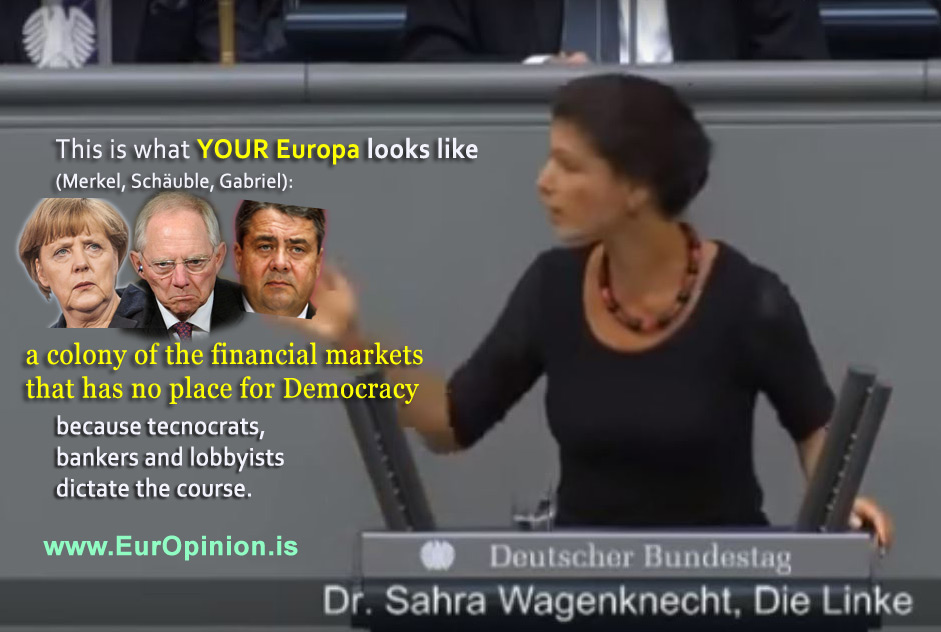 Image result for Sahra Wagenknecht this is what europe looks like