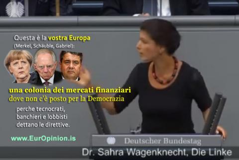 Sahra Wagenknecht - Questa è VOSTRA EUROPA