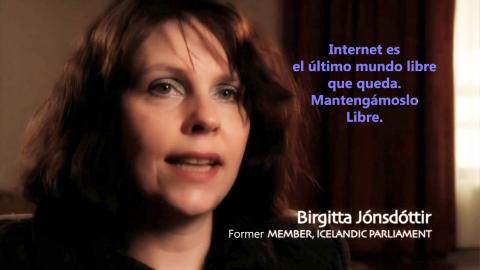 Mantengamos internet libre - Birgitta Jónsdóttir